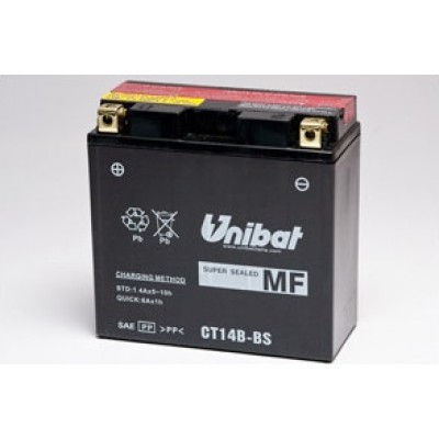 Μπαταρία Unibat YT14B-BS - 12V 12Ah - 210 CCA(EN)