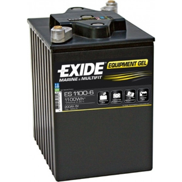 BATERÍA 6V/200AH - 950 CCA - GEL EXIDE EQUIPMENT ES1100-6