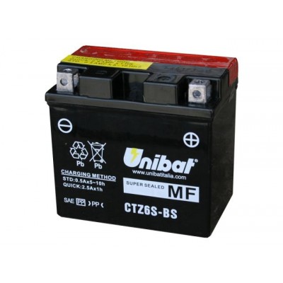 Μπαταρία Unibat YTZ6S-BS - 12V 5Ah - 90 CCA(EN)