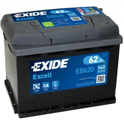 Μπαταρία Exide Excell EB620-12V 62Ah