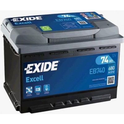 Μπαταρία Exide Excell EB740-12V 74Ah