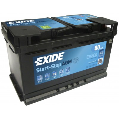 Μπαταρία Exide AGM Start & Stop EK800-12V 80Ah