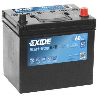 Μπαταρία Exide EFB Start & Stop EL604-12V 60Ah