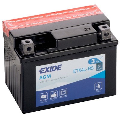 Μπαταρία Exide YTX4L-BS - 12V 3Ah - 50 CCA(EN)