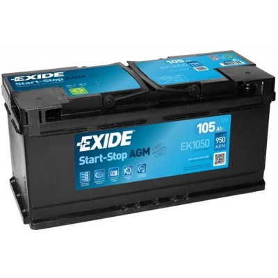 Μπαταρία Exide AGM Start & Stop EK1050-12V 105Ah