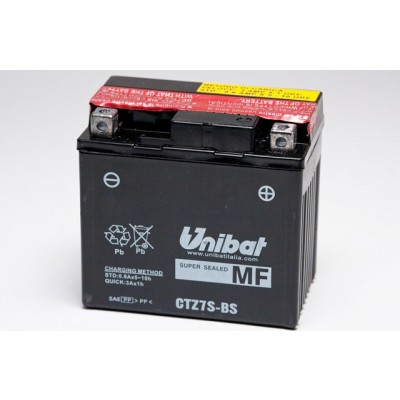 Μπαταρία Unibat YTZ7S-BS - 12V 6Ah - 130 CCA(EN)