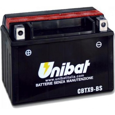 Μπαταρία Unibat YTX9-BS - 12V 8Ah - 135 CCA(EN)