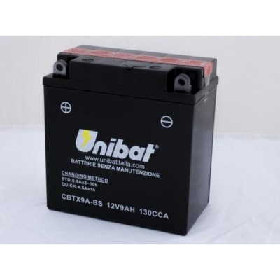 Μπαταρία Unibat YTX9A-BS - 12V 9Ah - 130 CCA(EN)