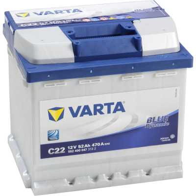 Μπαταρία Varta Blue C22-12V 52Ah