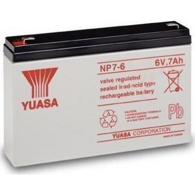 Μπαταρία Yuasa NP7-6 VRLA -6V 7Ah